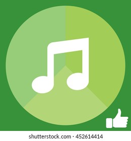 note (music) icon isolated