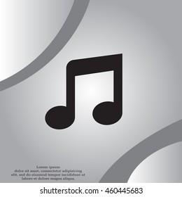 note (music) icon isolated