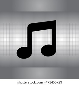 note (music) icon isolated