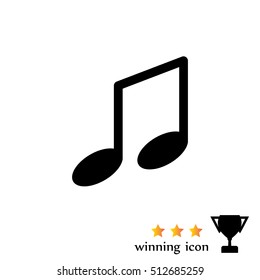 note (music) icon isolated