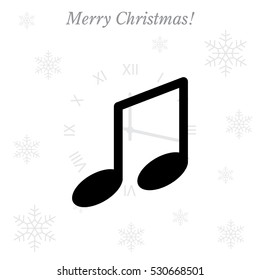 note (music) icon isolated