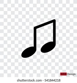 note (music) icon isolated