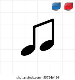 note (music) icon isolated
