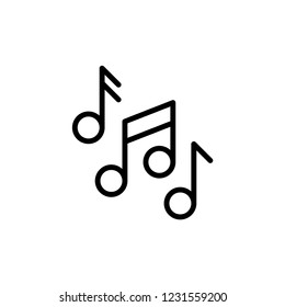 note music icon vector