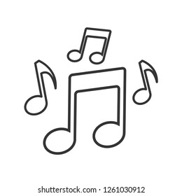 note music icon vector