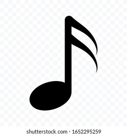 Notieren Sie das Design der Vektorillustration des Musiksymbols.Vektorillustration. auf unscharfem Hintergrund