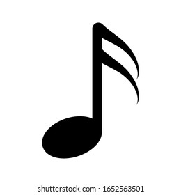 Note Music Icon Vector Design. vector illustration. on white background