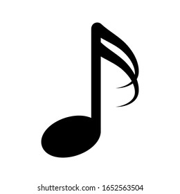 Note Music Icon Vector Design. vector illustration. on white background