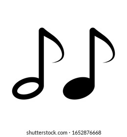 Note Music Icon Vector Design. vector illustration. on white background