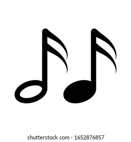 Note Music Icon Vector Design. vector illustration. on white background