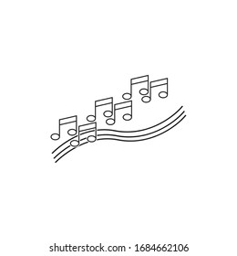 note music icon vector design 