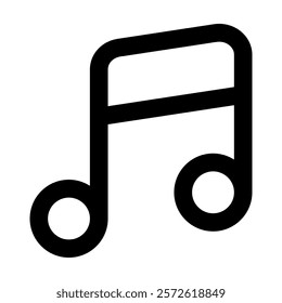 Note Music icon vector illustration style