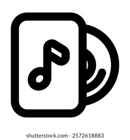 Note Music icon vector illustration style