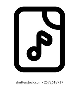 Note Music icon vector illustration style