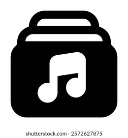 Note Music icon vector illustration style