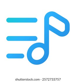 Note Music icon vector illustration style