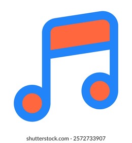 Note Music icon vector illustration style