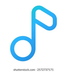 Note Music icon vector illustration style