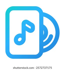 Note Music icon vector illustration style