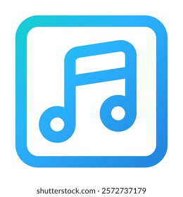 Note Music icon vector illustration style