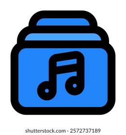 Note Music icon vector illustration style