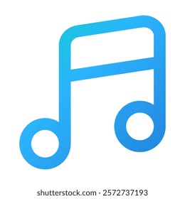 Note Music icon vector illustration style