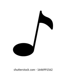 Note music icon vector sign and symbol on trendy design