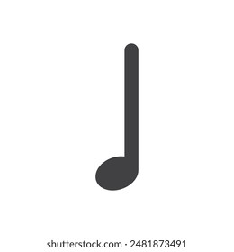 Note music with initial letter logo design
