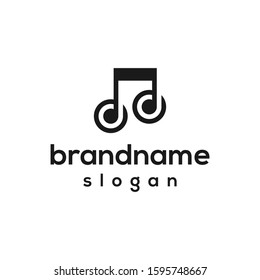 note music logo design template