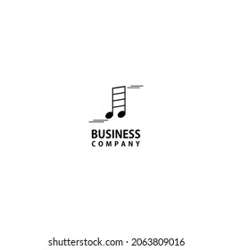 note music logo design vector, logo for music industry