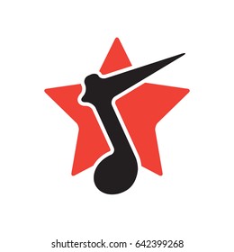 Note Music Logo, Music Icon