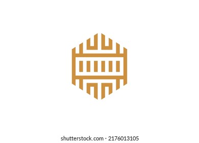  Note Music Monoline Logo Vector