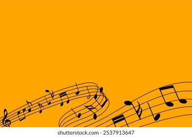 note music notation background vector