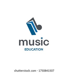 note music with paper book for education