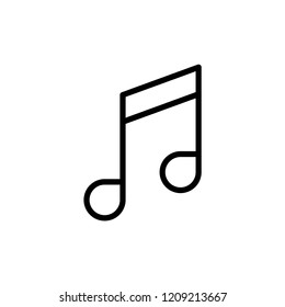 note music sign icon vector logo template