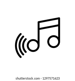 note music and signal icon vector
