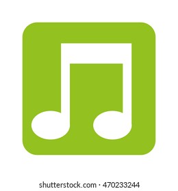 note music silhouette icon vector illustration design