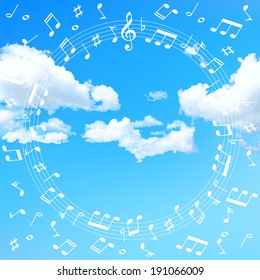 Note music sky