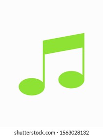 Note music vector icon, song symbol, Melody or tune icon