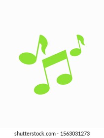 Note music vector icon, song symbol, Melody or tune icon