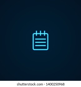 Note | Neon Style Icon