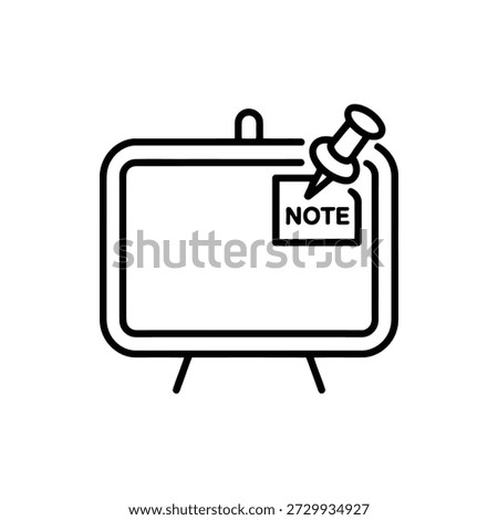note on a bulletin board icon