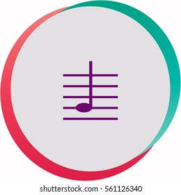 Note on Scale  icon. Vector design.