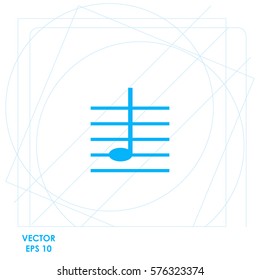 Note on Scale  icon Vector design.