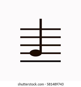 Note on Scale  icon Vector design.