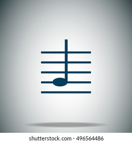 Note on Scale vector icon