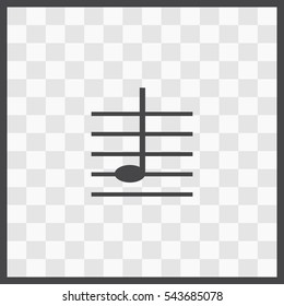 Note on Scale vector icon. Isolated illustration. Business picture.