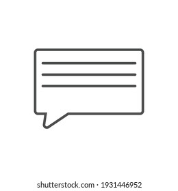 Notieren Sie ein Rahmenchthilfesymbol mit Symbolqualität in Premiumqualität Einziger Comment-Chat-Symbol im Trendy-Stil.