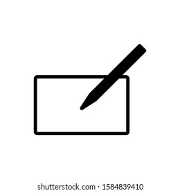 Note outline icon isolated. Symbol, logo illustration for mobile concept and web design.