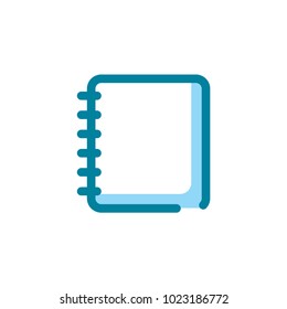 note outline icon shady blue